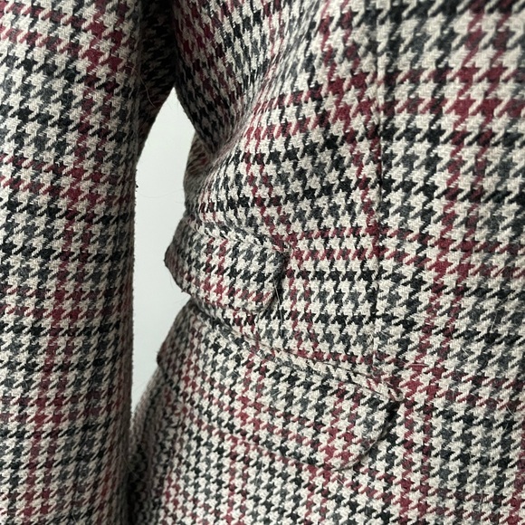 H&M/EUC Jacket Blazer Tartan Wool Blend - Picture 4 of 10